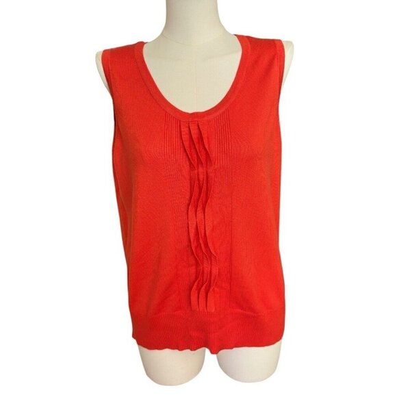 NWT Joseph A. Round Neck Sleeveless Lightweight Pullover Sweater Vest Women's L - Picture 1 of 8
